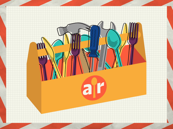 Toolbox illustration indicating the Add a Recipe form is under construction